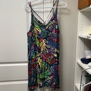 Top shop floral mini dress-6